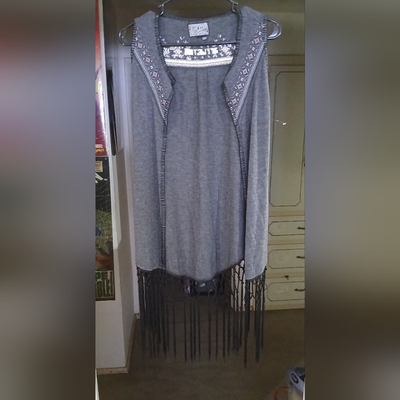Affliction embroidered open vest women small - Picture 1 of 4